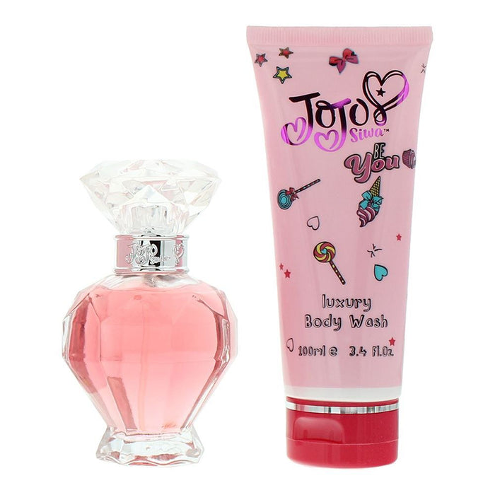Set Jojo Siwa Be You, pentru femei: apă de parfum 50 ml + gel de duș 100 ml
