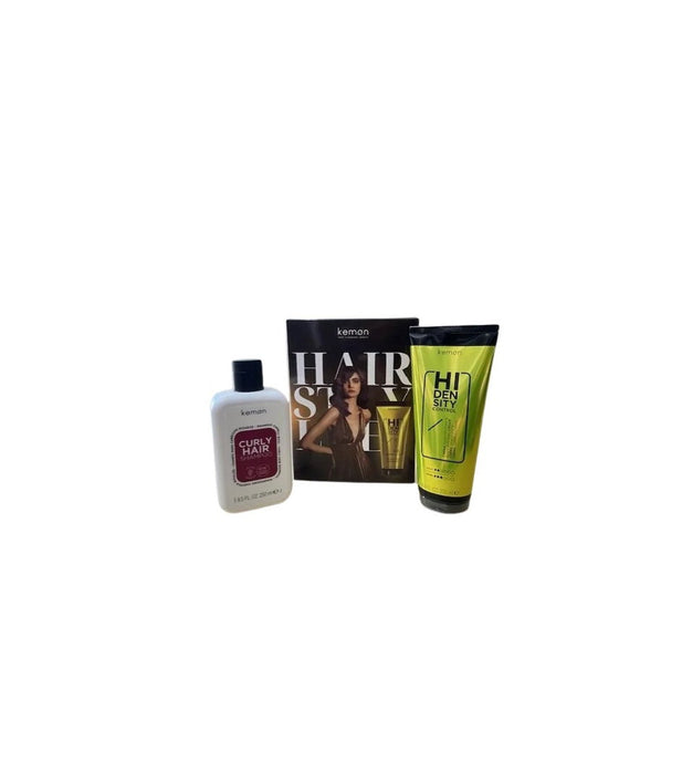 Set șampon Kemon Curly Hair 250 ml + cremă de styling Hi Density Control 200 ml