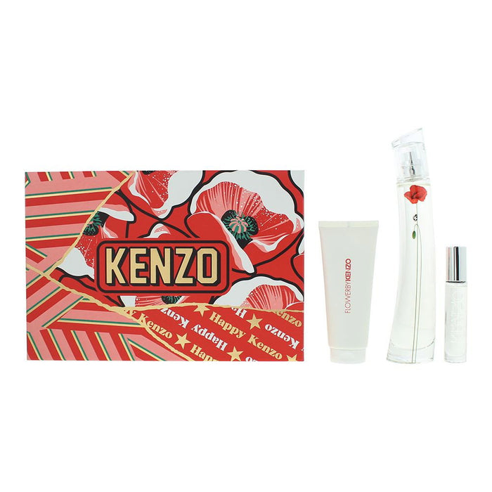Set Kenzo La Recolte Parisienne, pentru femei: apă de parfum 75 ml + apă de parfum 10 ml + loțiune de corp 75 ml