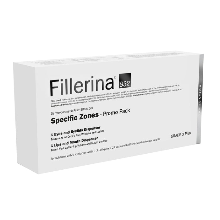 Set de îngrijire Labo Cosprophar Suisse Fillerina 932 Specific Zones Grade 3 Plus: cremă pentru buze 7 ml + cremă pentru ochi și pleoape 15 ml
