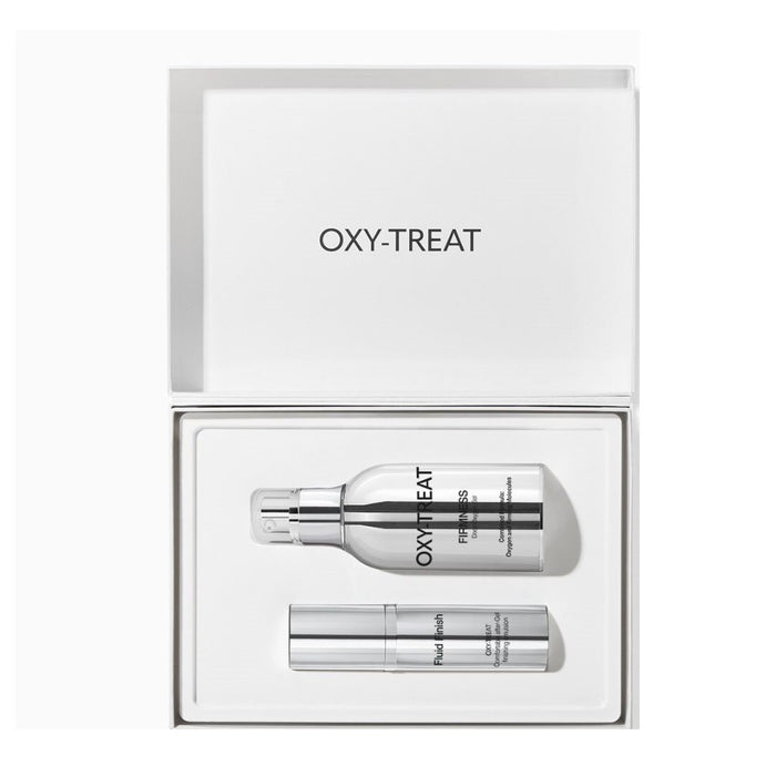 Set gel facial Labo Cosprophar Suisse Oxy-Treat Firmness + emulsie, pentru ten matur, 50 ml + 15 ml