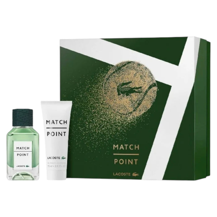Set Lacoste Match Point, pentru bărbați: apă de toaletă 50 ml + gel de duș 75 ml