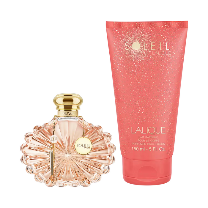 Set Lalique Soleil, pentru femei: apă de parfum 50 ml + lapte de corp hidratant 150 ml
