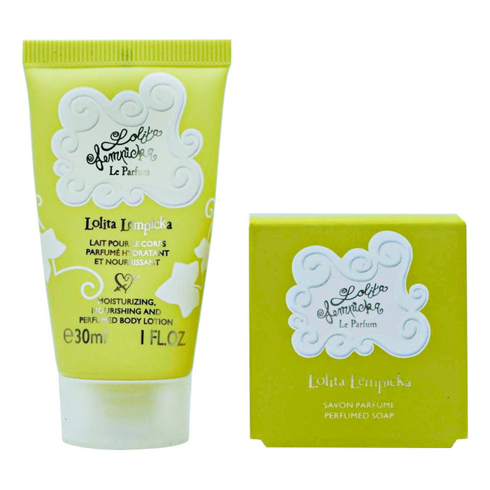 Set Lolita Lempicka Mon Premier Parfum, lapte de corp hidratant + săpun parfumat, miniatură, 30 ml + 25 g