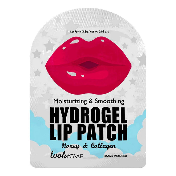 Mască hidrogel pentru buze Look At Me Hydrogel Lip Patch, cu miere și colagen, hidratantă și netezitoare, 3 buc x 2,5 g