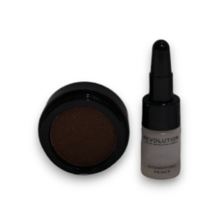 Set Makeup Revolution Flawless Foils Overcome: primer pentru fard + fard de pleoape metalic, 2 ml + 2 g