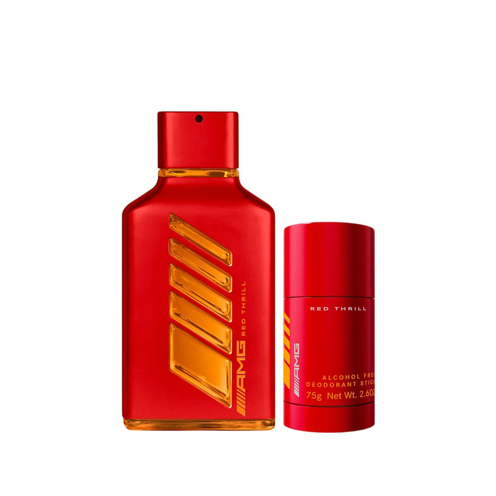 Set Mercedes-Benz AMG Red Thrill, pentru bărbați: apă de parfum 100 ml + deodorant stick 75 g