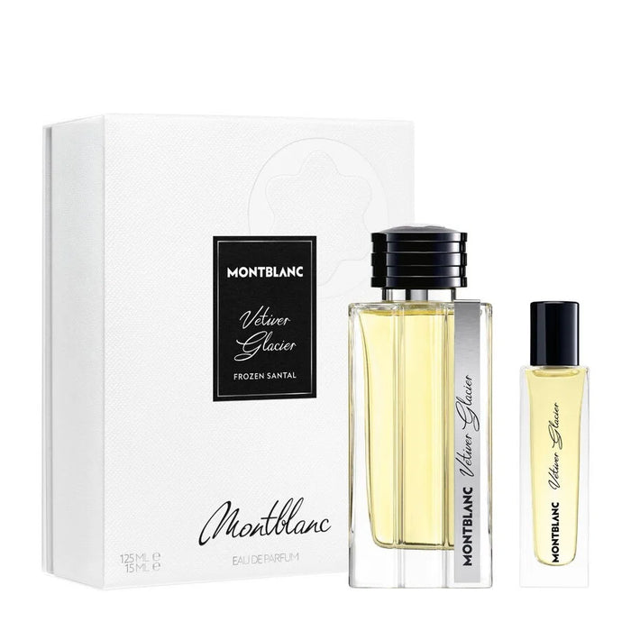 Set Montblanc Vetiver Glacier, pentru bărbați: apă de parfum 125 ml + apă de parfum 15 ml