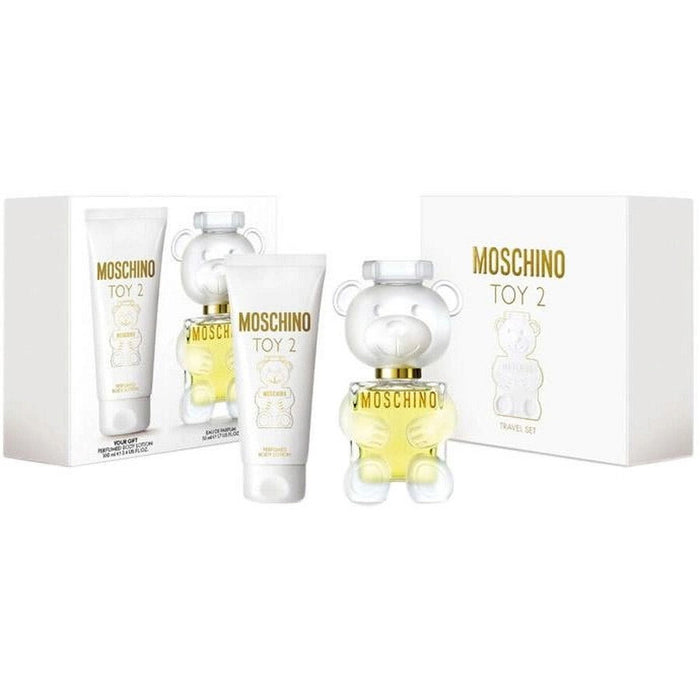 Set Moschino Toy 2, pentru femei: apă de parfum 50 ml + loțiune de corp hidratantă 50 ml