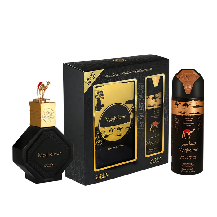 Set Nabeel Maghateer, pentru bărbați: apă de parfum 100 ml + deodorant spray 100 ml