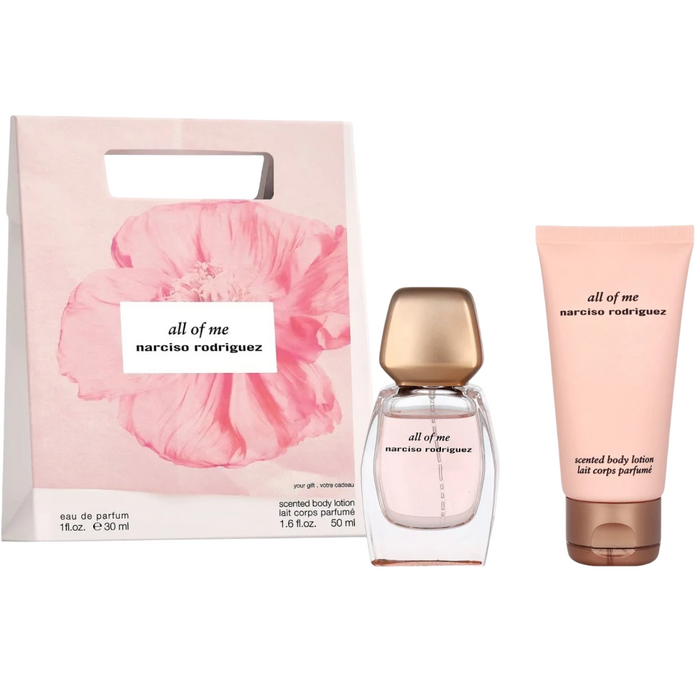 Set Narciso Rodriguez All Of Me, pentru femei: apă de parfum 30 ml + loțiune de corp hidratantă 50 ml