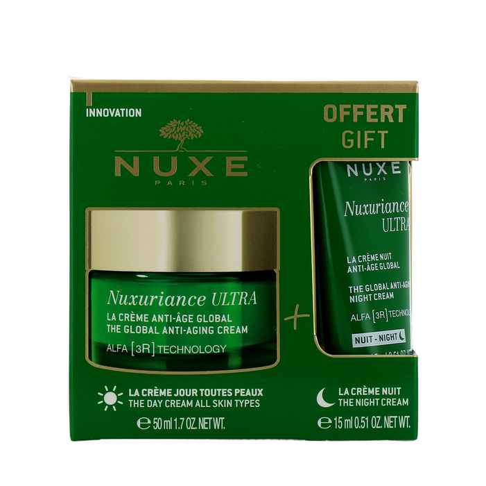 Set cremă de față Nuxe Nuxuriance Ultra, antiîmbătrânire, de zi 50 ml + cremă de noapte 15 ml