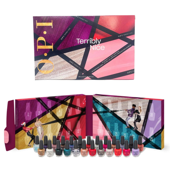 Set Opi Terribly Nice, calendar de Advent cu lacuri de unghii, 25 buc.