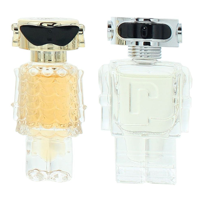 Set Paco Rabanne Fame apă de parfum miniatură 4 ml + Phantom In Red apă de toaletă miniatură 4 ml