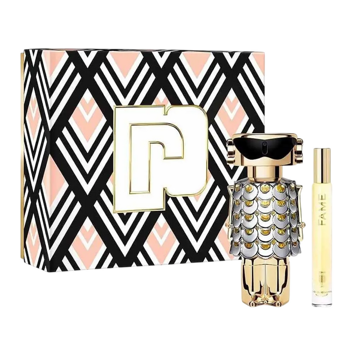 Set Paco Rabanne Fame, pentru femei: apă de parfum 80 ml + apă de parfum 10 ml