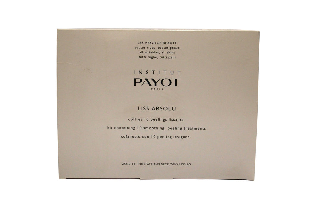Set Payot Liss Absolu: pudră exfoliantă + loțiune exfoliantă + mască-cremă hidratantă, 10 tratamente