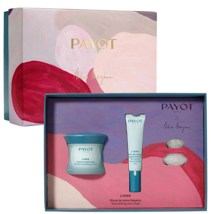 Set Payot Lisse, cremă de zi antirid 50 ml + cremă de ochi 15 ml + piatră Gua Sha