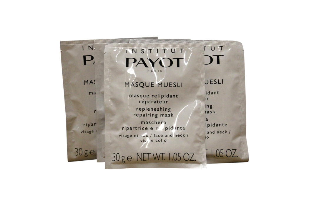 Set mască de față Payot Nutrition Essentielle Masque Muesli, hrănitoare, pentru față și gât, 5 x 30 g