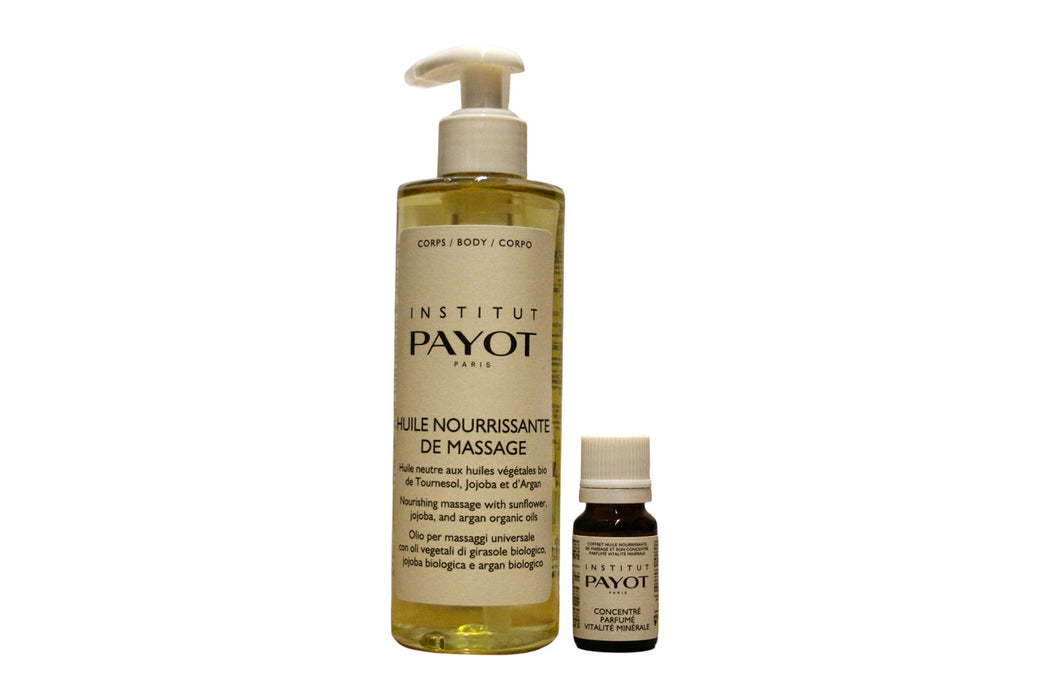 Set Payot Pro Huile, ulei de masaj + Vitalite Minerale, ulei esențial, 250 ml + 10 ml