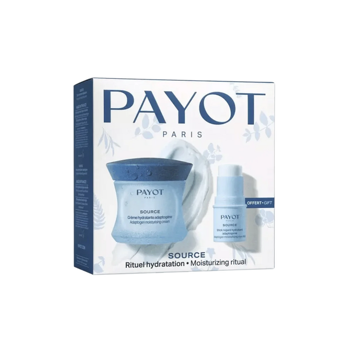 Set Payot Source Adaptogen: cremă hidratantă pentru față 50 ml + stick hidratant pentru ochi 4,5 g
