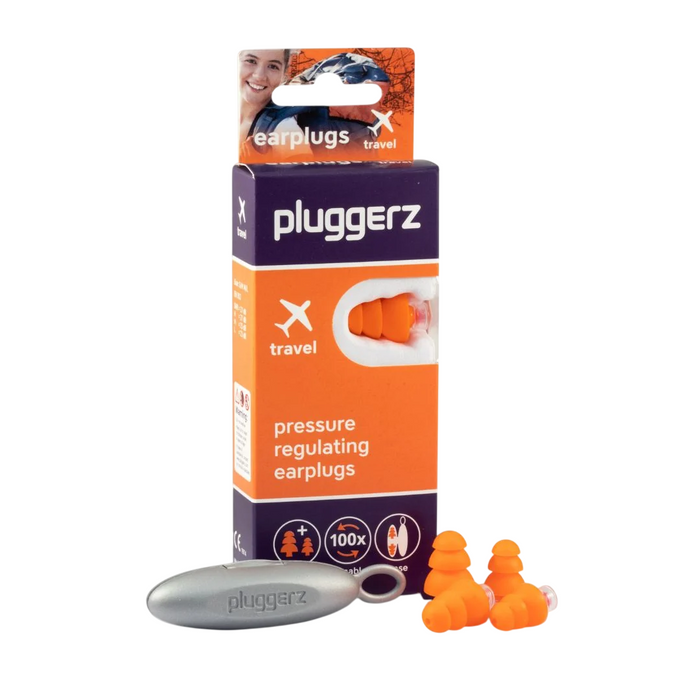 Dopuri pentru urechi Pluggerz Travel Sound Control, cu reglarea presiunii, 4 buc