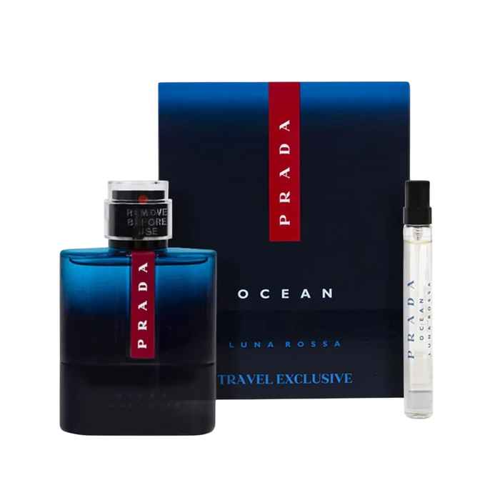 Set Prada Luna Rossa Ocean, pentru bărbați: apă de toaletă 100 ml + apă de toaletă 10 ml