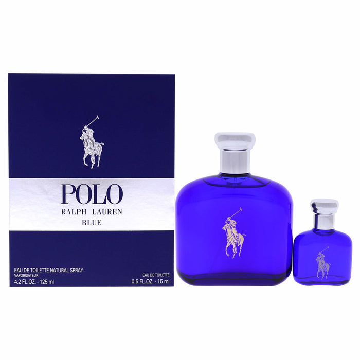 Set Apă de toaletă Ralph Lauren Polo Blue, pentru bărbați: 125 ml + miniatură 15 ml