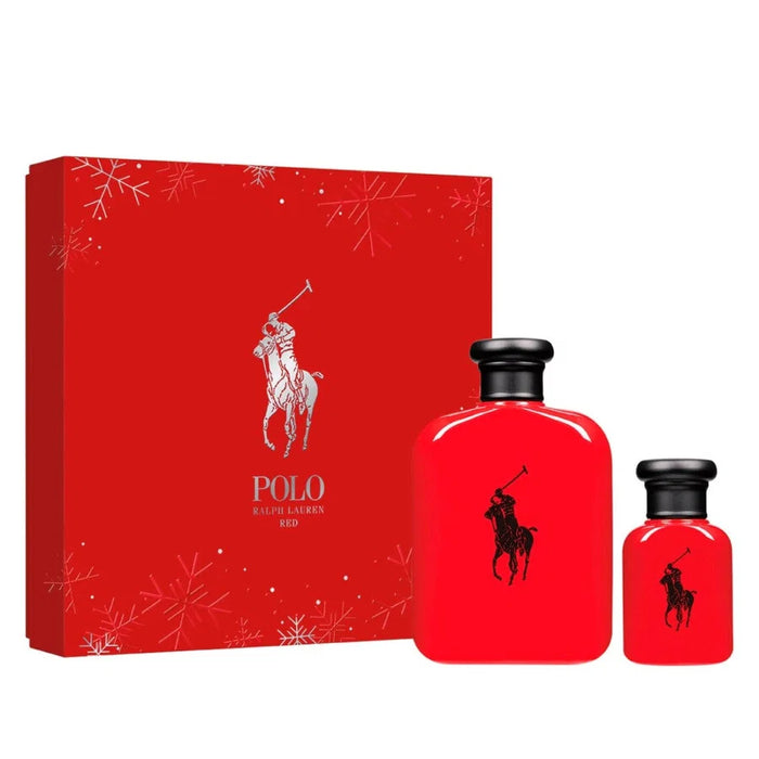 Set Apă de toaletă Ralph Lauren Polo Red, pentru bărbați: 125 ml + miniatură 15 ml