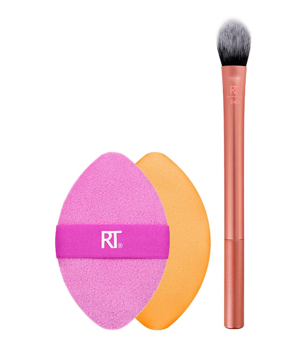 Set bureți de machiaj Real Techniques Miracle + pensulă pentru fard de pleoape 242, 3 piese