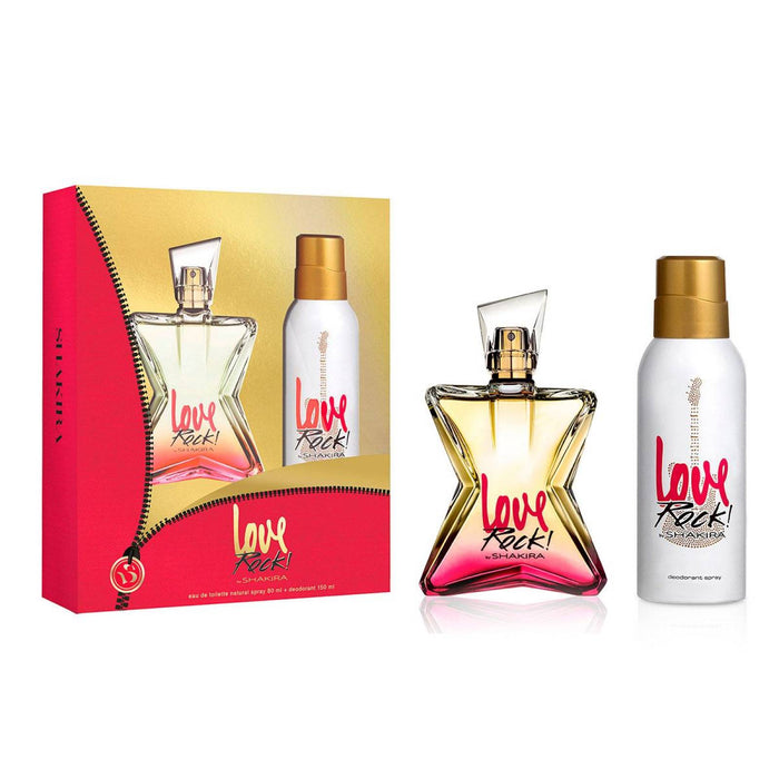 Set Shakira Love Rock, pentru femei: apă de toaletă 80 ml + deodorant spray 150 ml