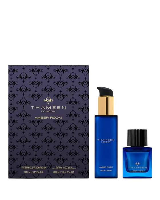 Set extract de parfum Thameen London Amber Room, unisex, 50 ml + loțiune de corp 100 ml