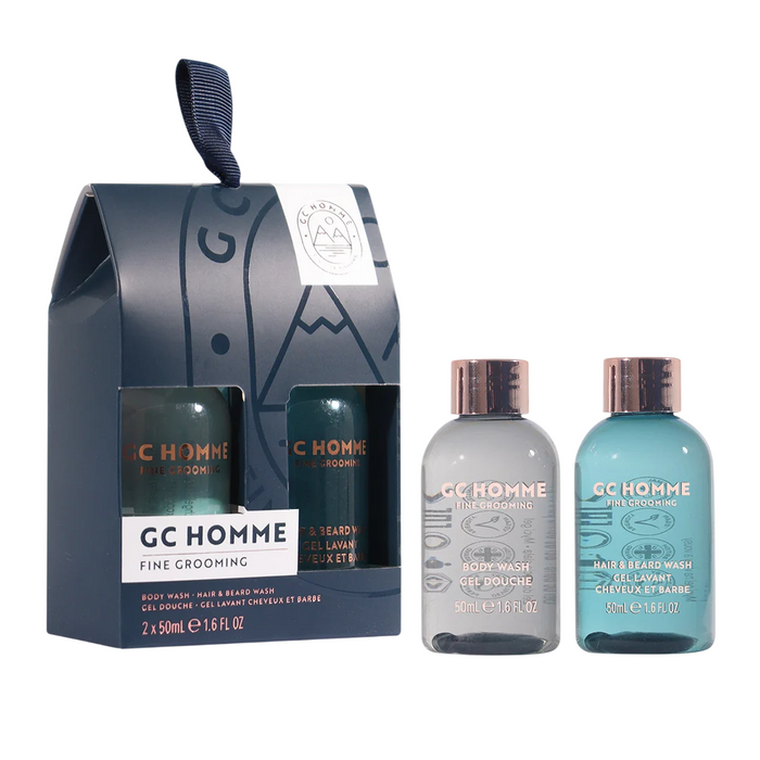 Set The Luxury Bathing Company GC Homme, pentru bărbați: gel de duș 50 ml + gel de duș și șampon 2-în-1 50 ml
