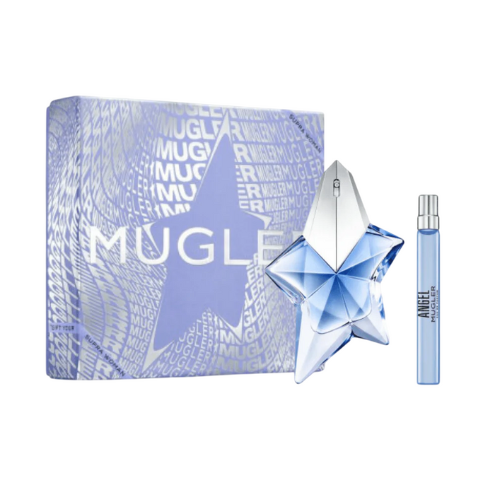 Set Thierry Mugler Angel, pentru femei: apă de parfum reîncărcabilă 100 ml + apă de parfum 10 ml