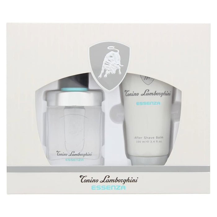 Set Tonino Lamborghini Essenza, pentru bărbați: apă de toaletă 40 ml + balsam hidratant după ras 100 ml