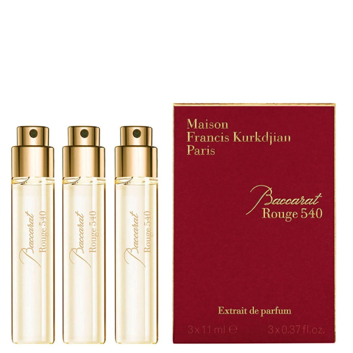Set extract de parfum Maison Francis Kurkdjian Baccarat Rouge 540, unisex, miniatură, 3 x 11 ml