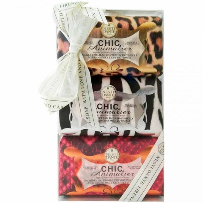 Set săpun Nesti Dante Chic Animalier, 3 bucăți, 250 g