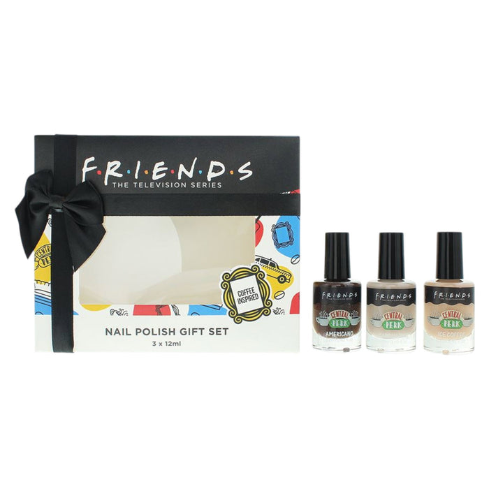 Set lac de unghii Warner Bros Friends, rezistent la ciobire, 3 x 12 ml