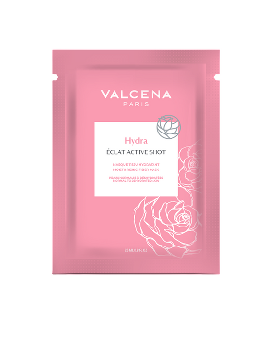Mască facială Valcena Hydra Eclat Active Shot, hidratantă, pentru ten normal și deshidratat, 5 bucăți x 25 ml