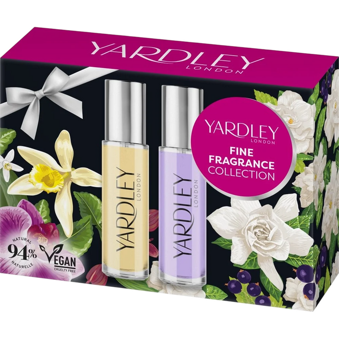 Set Yardley English Lavender, pentru femei: apă de toaletă 10 ml + English Rose, apă de toaletă 10 ml