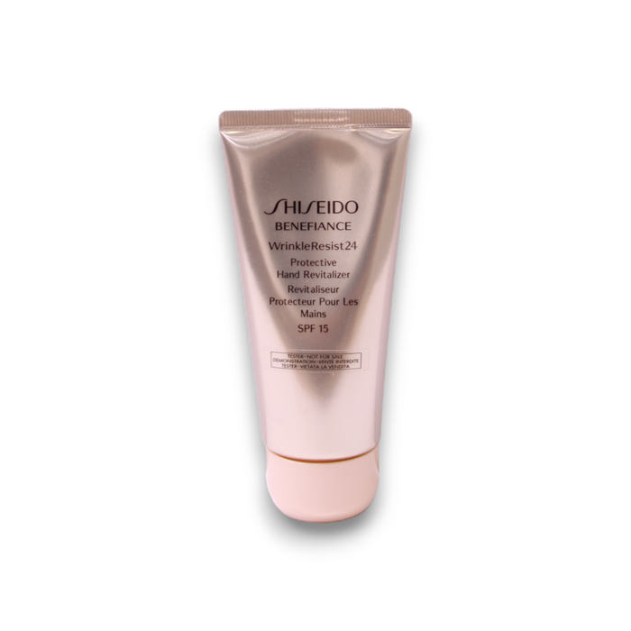 Cremă de mâini Shiseido Benefiance WrinkleResist24, revitalizantă, SPF 15, 75 ml, tester