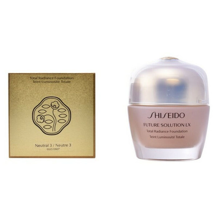 Fond de ten crem Shiseido Future Solution Lx Total Radiance, nuanța N3 Neutral 3, 30 ml
