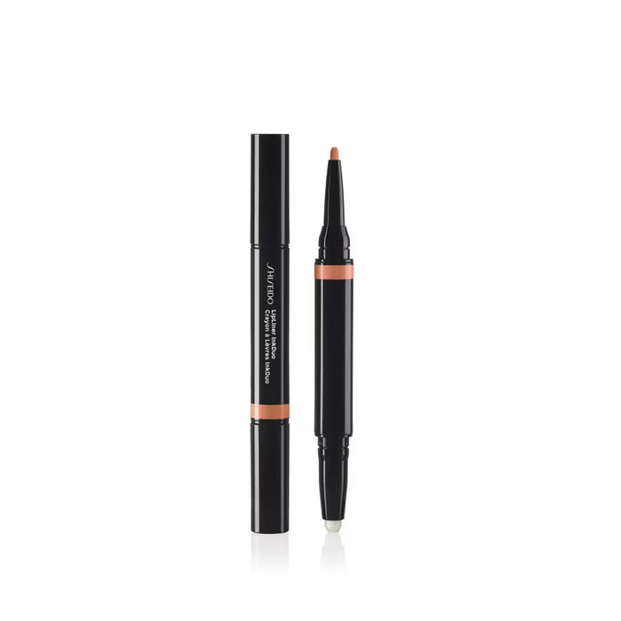 Creion de buze Shiseido InkDuo, cu două capete, nuanța 02 Bej, 1,1 g