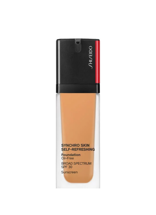 Fond de ten lichid Shiseido Synchro Skin Self-Refreshing, fără ulei, nuanța 410 Sunstone, SPF 30, 10 ml, tester