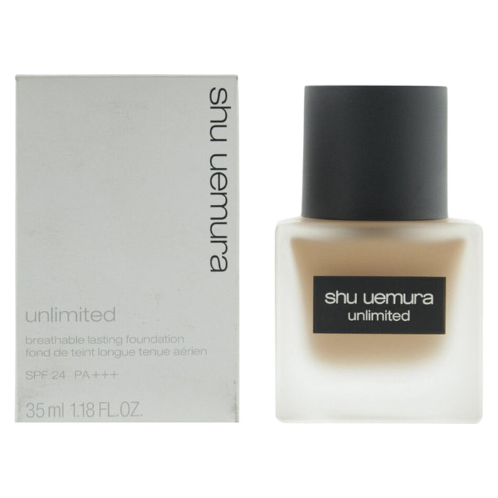 Fond de ten lichid Shu Uemura Unlimited, nuanța 734 Bej Bogat, SPF 24, 35 ml