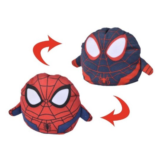 Jucărie de pluș reversibilă Simba Spider-Man, Spider-Man și Miles Morales