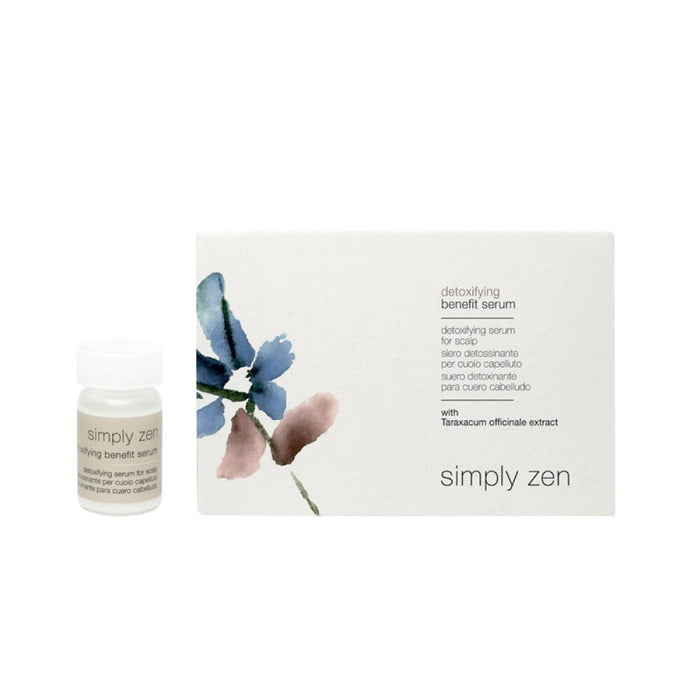 Set de seruri pentru scalp Simply Zen Detoxifying, fără clătire, 12 x 5 ml