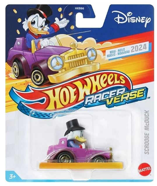 Mașinuță Mattel Hot Wheels Racer Verse, Scrooge McDuck, 3+ ani