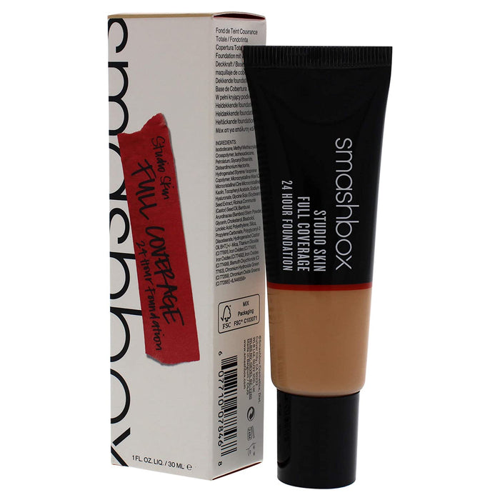Fond de ten lichid Smashbox Studio Skin, acoperire mare, rezistență 24 de ore, nuanța 2,3 Luminos mediu cald, 30 ml
