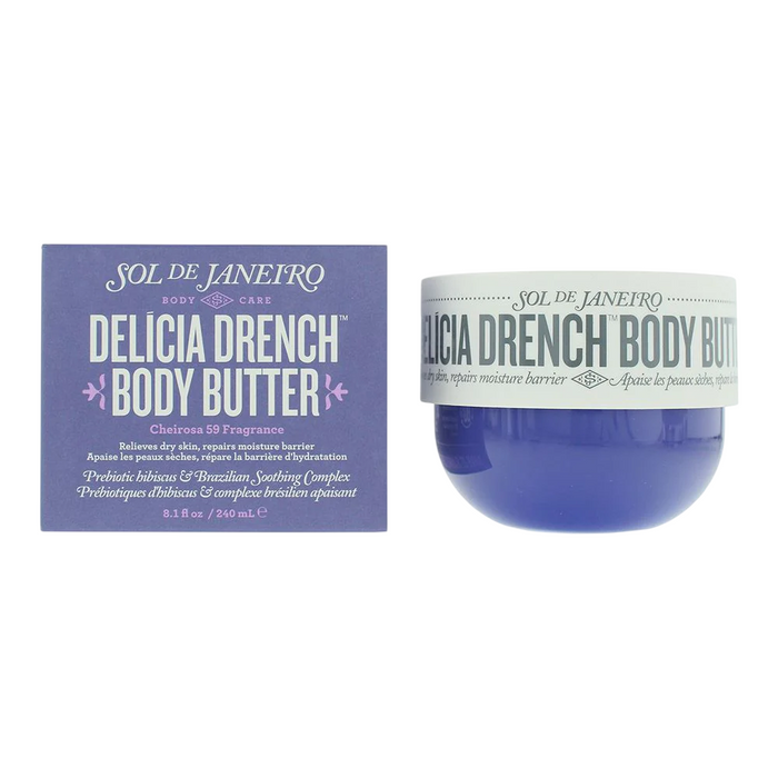 Unt de corp Sol de Janeiro Delicia Drench, pentru repararea barierei de hidratare, 240 ml