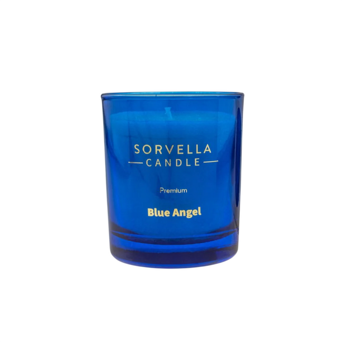 Lumânare parfumată Sorvella Blue Angel, fructată și florală, 170 g